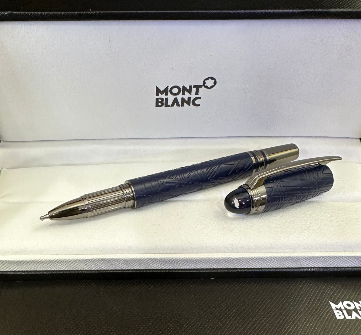 AAA Copy Montblanc Starwalker 'Space Blue' Rollerball Pen Blue Black Pen